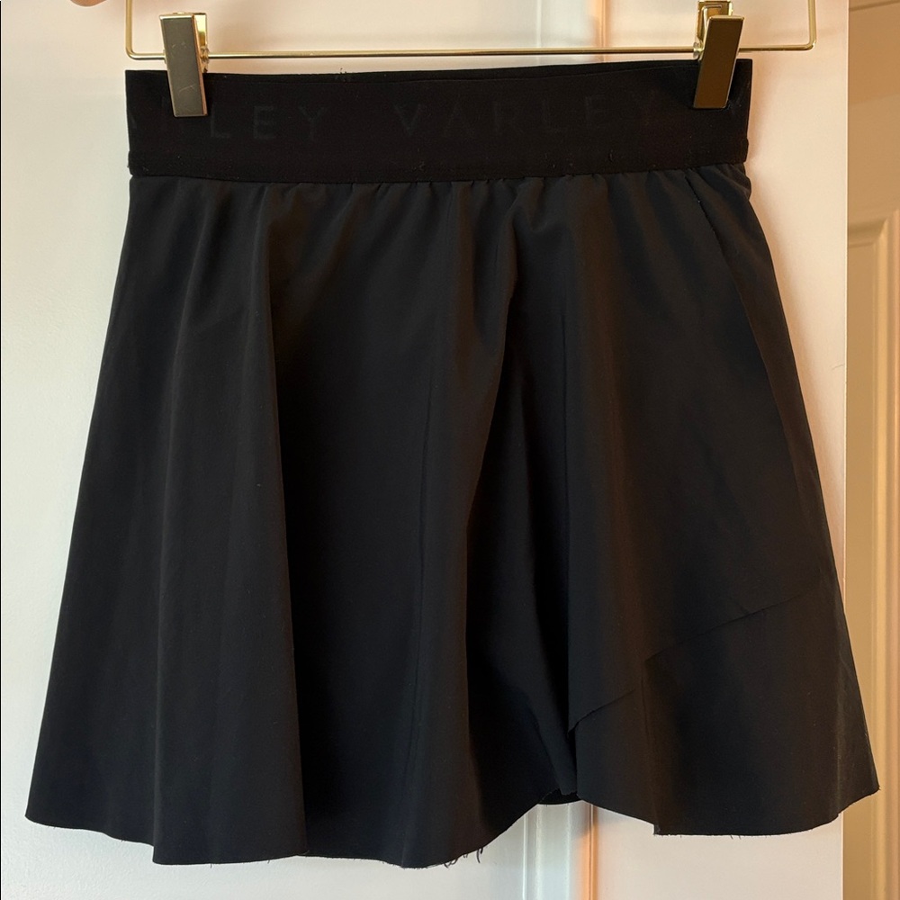 Varley Rivera Black Tennis Skirt